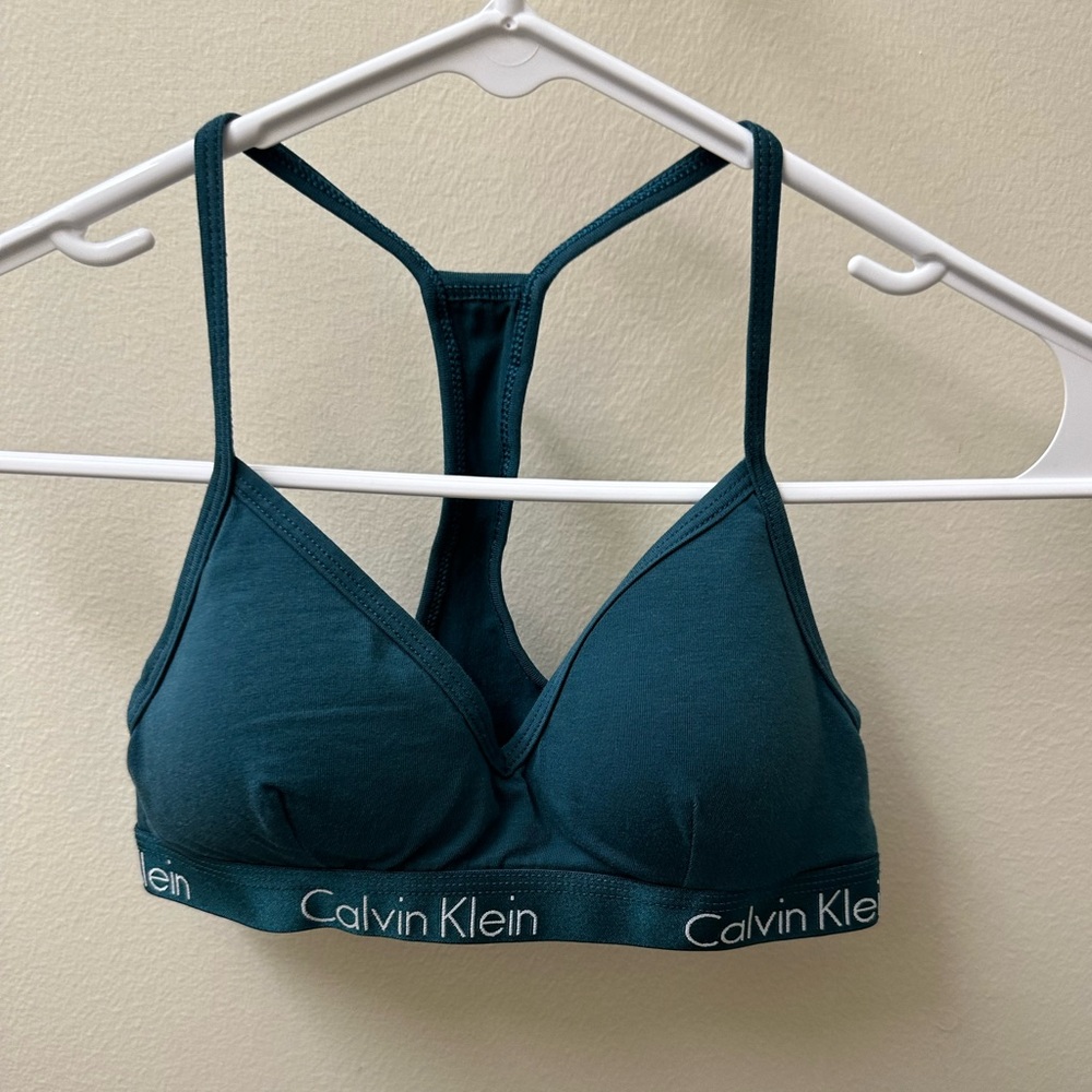 Calvin Klein bra, Size: S, color: teal/green
